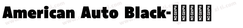 American Auto Black字体转换